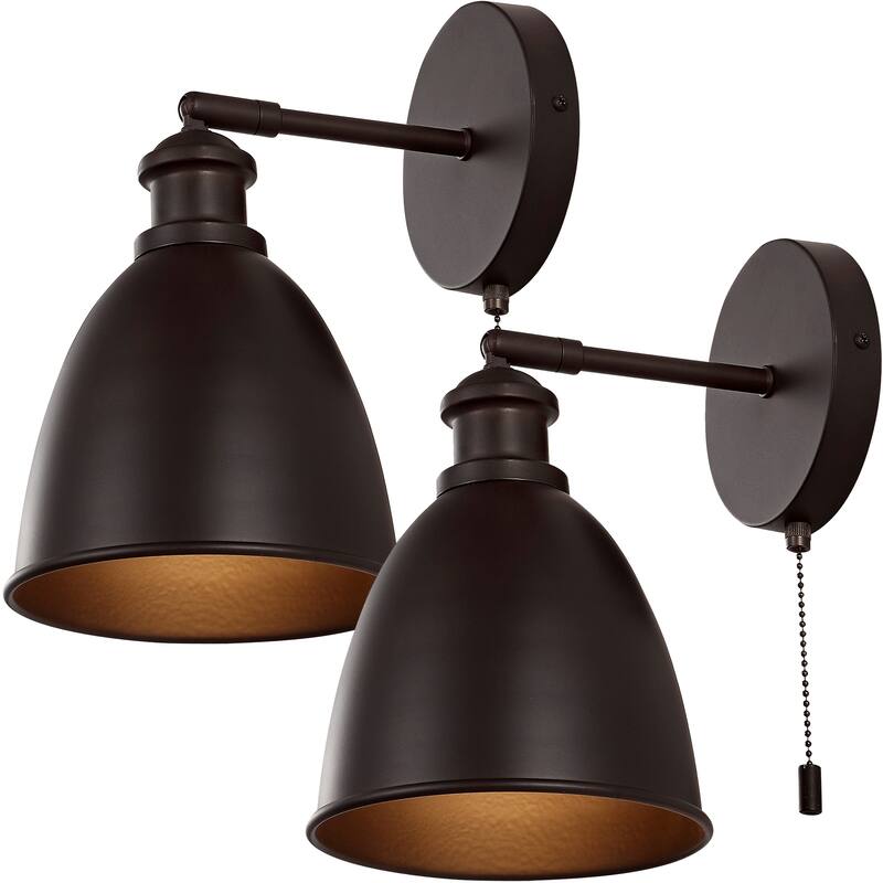 Cheers 1-Light Farmhouse Bohemian Iron LED Sconce, by JONATHAN Y - Oil Rubbed Bronze