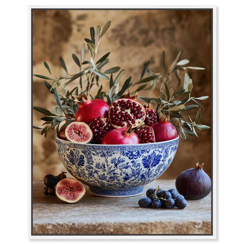 Grape Gathering Canvas by Art Remedy - White - 20" x 24"