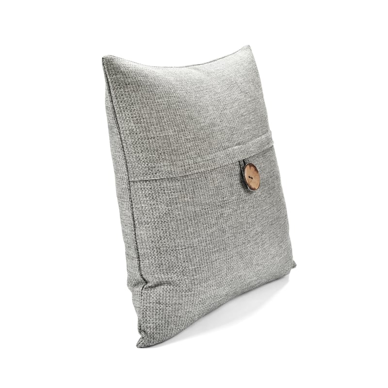 Lush Decor Clayton Woven Button Decorative Pillow Cover