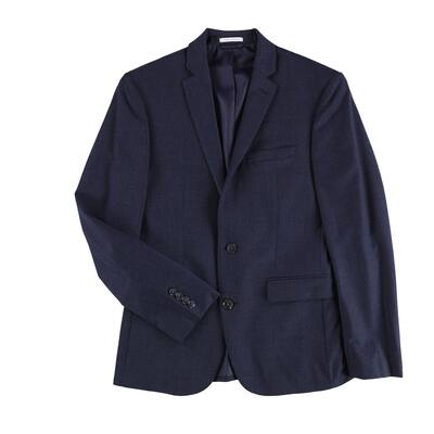 Bar Iii Mens Flannel Two Button Blazer Jacket