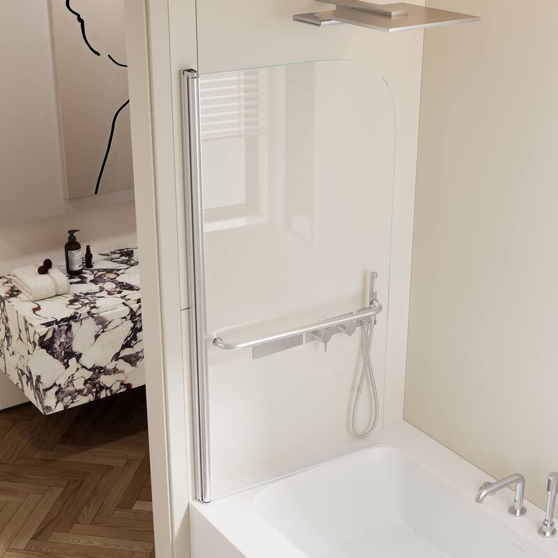 Rise and down rotation shaft door Shower Doors