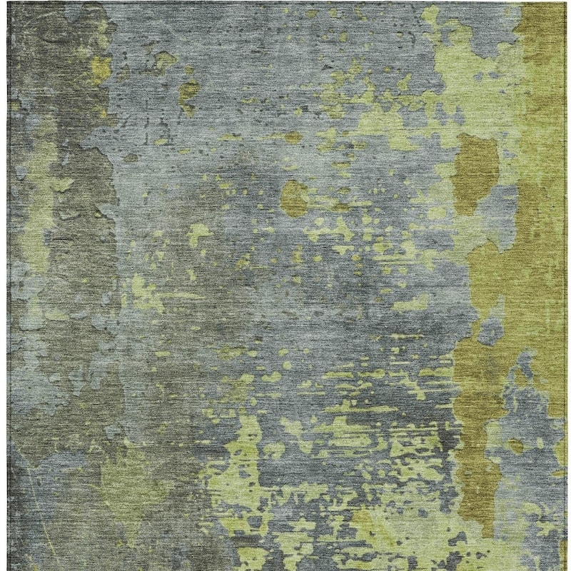 HomeRoots Abstract Transitional Rectangle Outdoor Rug