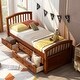 preview thumbnail 23 of 21, Twin Pine Storage Bed with 6 Drawers - Sturdy Slatted Support