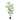The Mod Greenhouse 60" Artificial Real Touch Bamboo Tree in Black Matte Planter's Pot