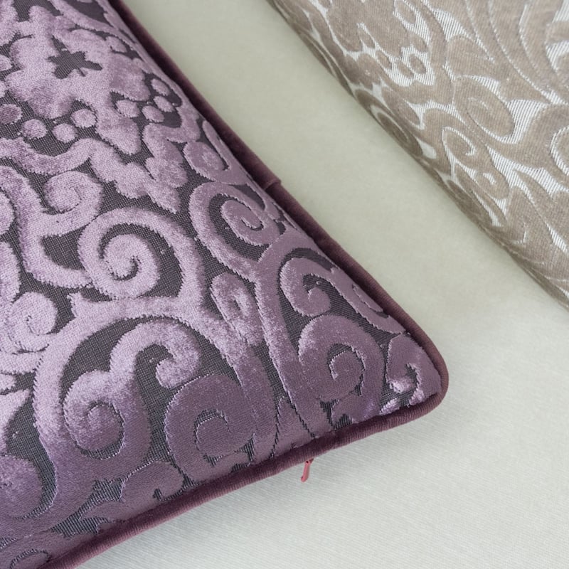 Homey Cozy Cut Velvet Throw Pillow Cover & Insert