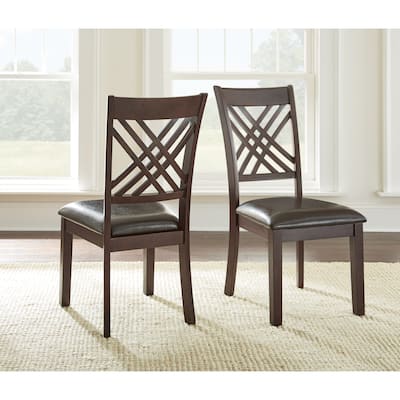 Steve Silver Alston Espresso Dining Chairs, Set of 2