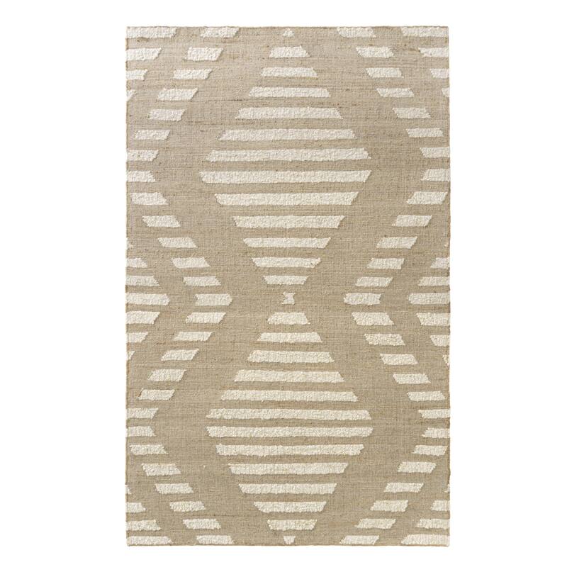 Sevita Natural/Ivory Farmhouse Area Rug - 2' x 3'