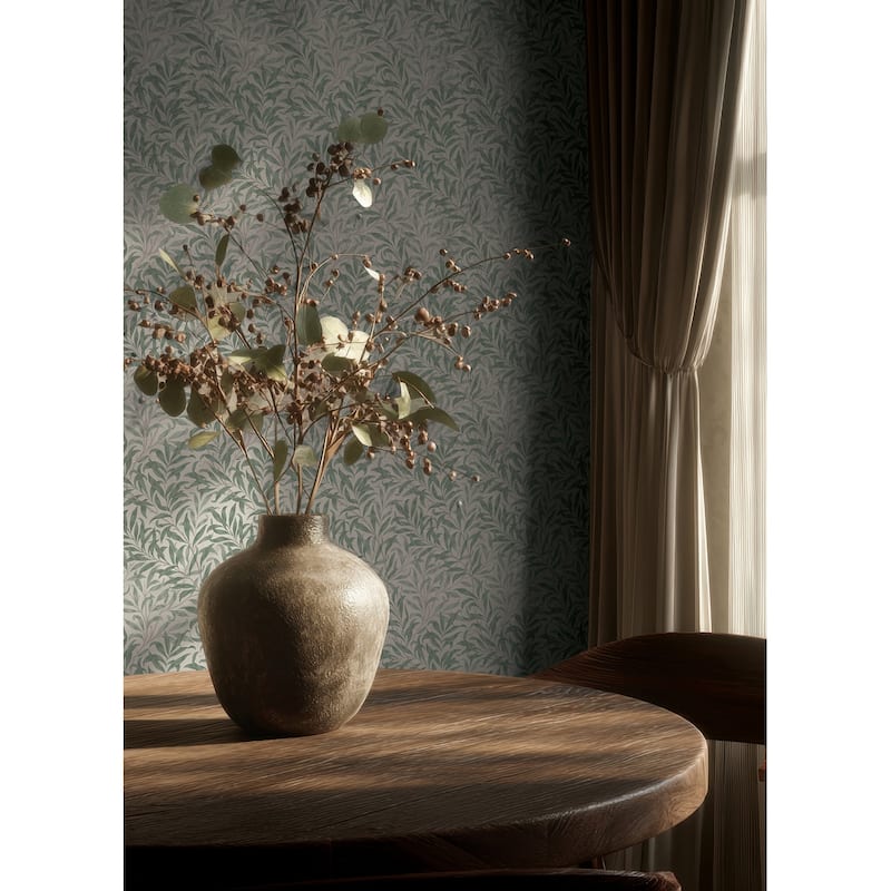 Willow Boughs Bayleaf Peel and Stick Wallpaper