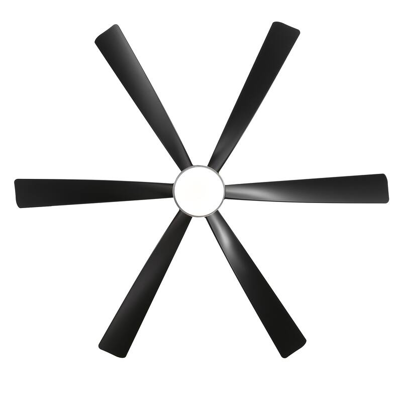 65-in Indoor Large LED Ceiling Fan with Light Remote (6-Blade)