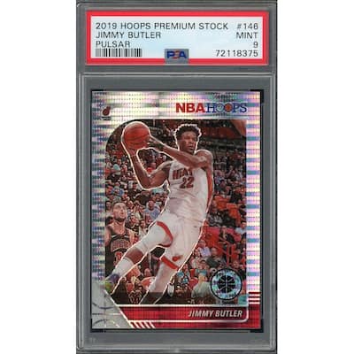 Jimmy Butler 2019 Panini Hoops Premium Stock Pulsar Card #146 Graded PSA 9 - 8'6" x 11'6"