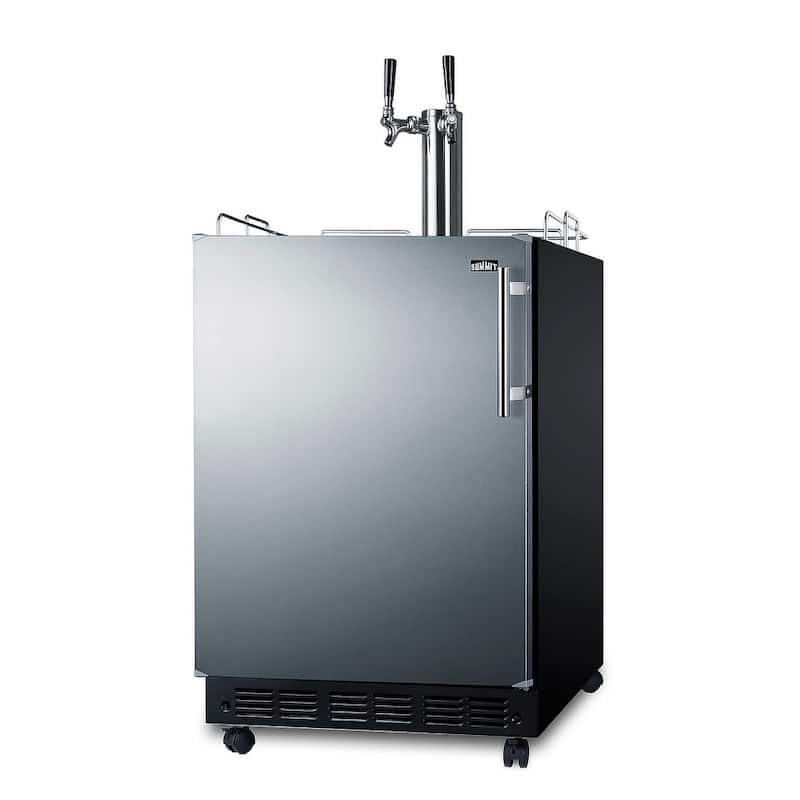 Summit SBC7BRLHD 24" Wide 5.3 Cu. Ft. Free Standing Double Tap