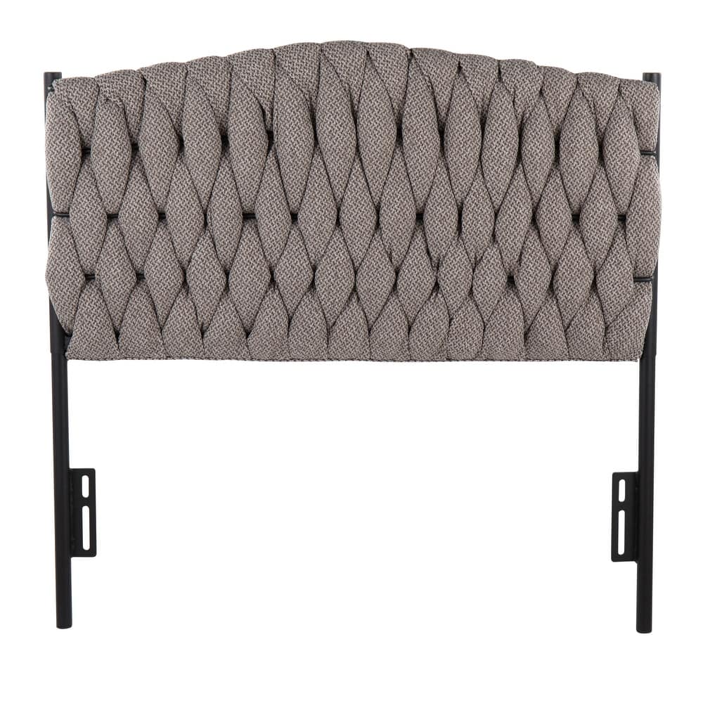 Silver Orchid Braided Matisse Twin Headboard