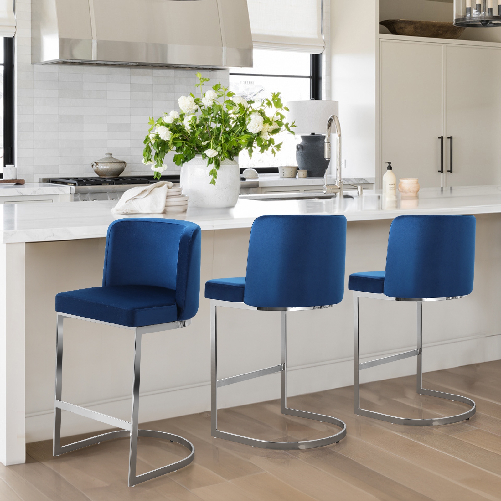 Blue bar 2025 stools counter height