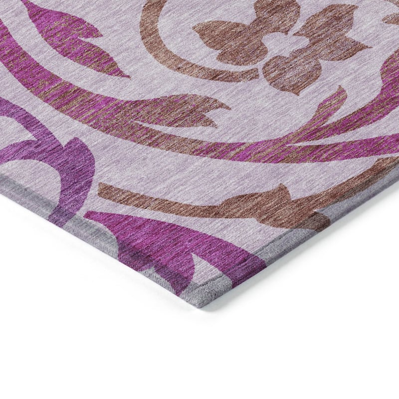 HomeRoots Floral Transitional Rectangle Outdoor Rug