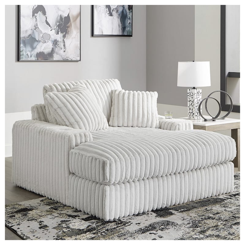 Signature Design by Ashley Stupendous Alloy Oversized Chaise - 64" W x 68" D x 41" H - 64" W x 68" D x 41" H - Alloy