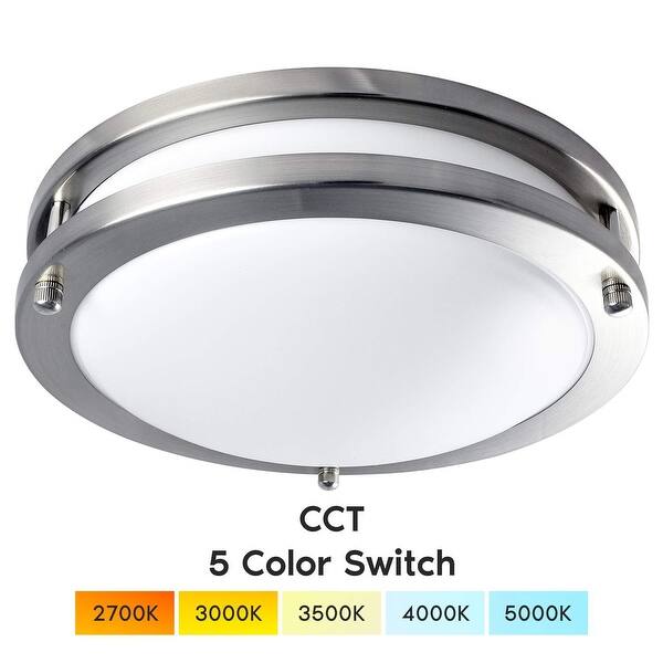 Luxrite 10 Inch Led Flush Mount Ceiling Light Color Temperature Selectable 2700k 3000k 3500k 4000k 5000k Overstock 30062809