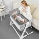 preview thumbnail 2 of 29, Babyjoy Baby Side Bedside Sleeper Washable Mattress Height Adjustable