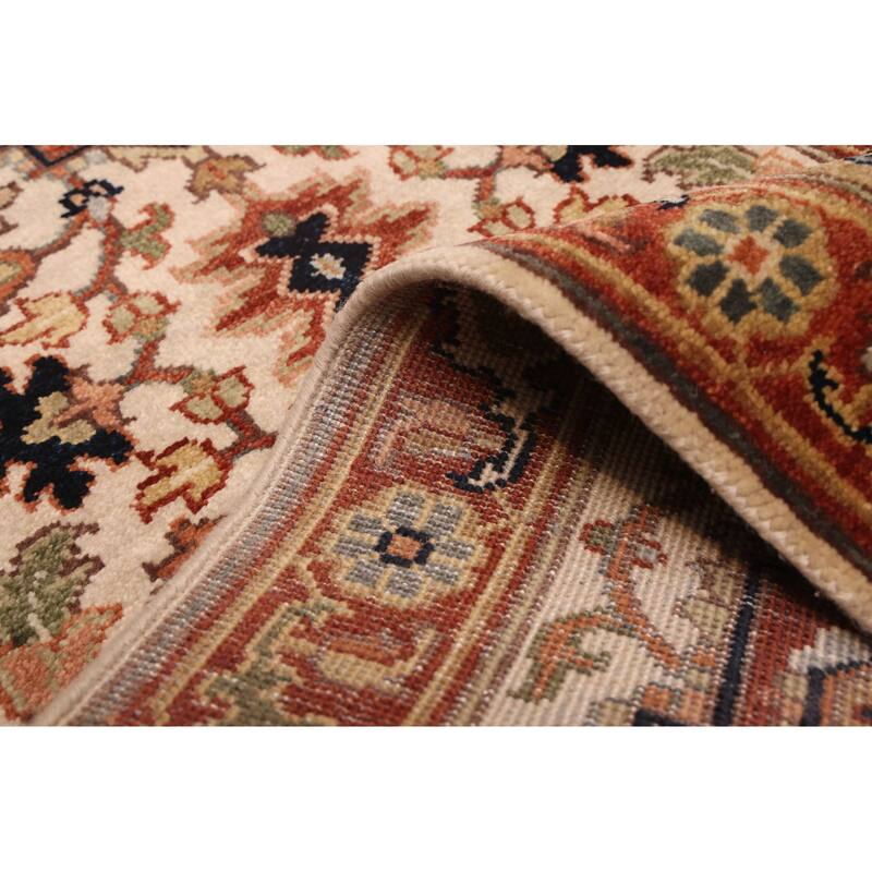 ECARPETGALLERY Hand-knotted Jules Sultane Cream Wool Rug - 2'6 x 10'0