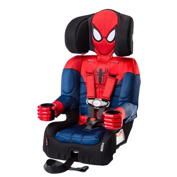 KidsEmbrace Marvel Spider-Man 2-in-1 Combination Harness Booster Car Seat - Blue/Red