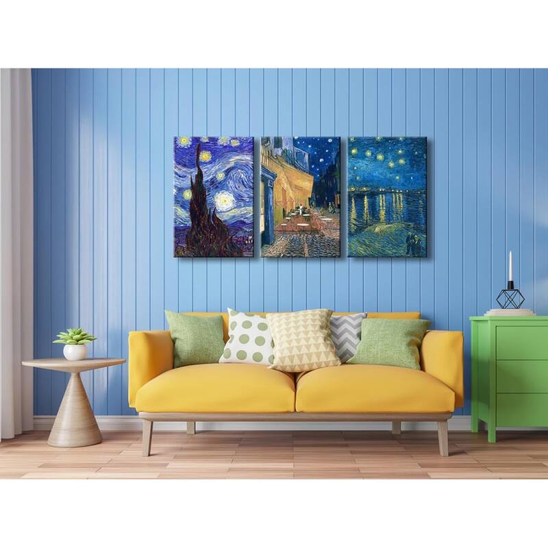 Art 3 Panels Canvas Prints of Vincent Van Gogh Paintings
