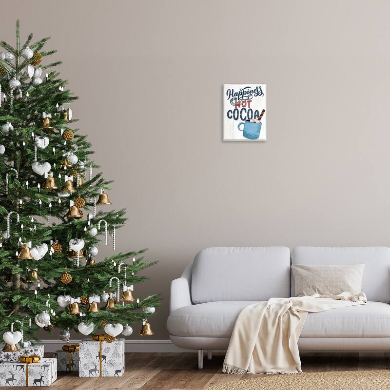 Stupell Happiness Is Hot Cocoa Wall Plaque Art Design By Kim Allen