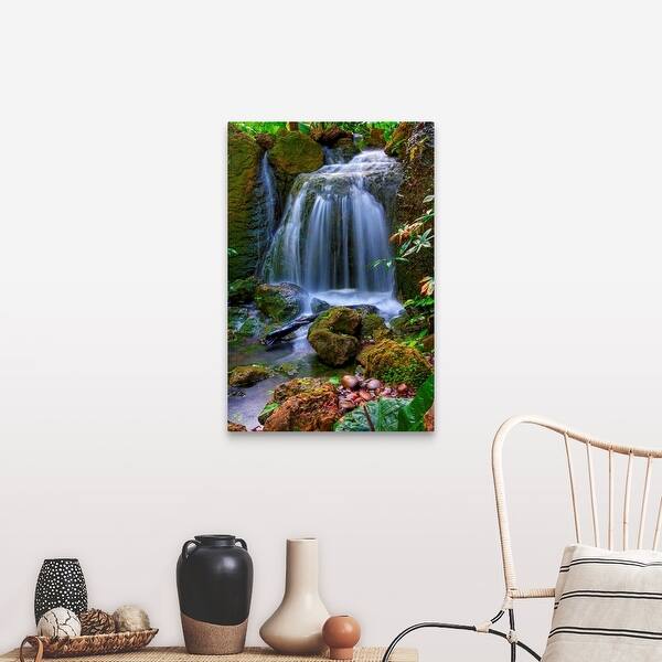 Waterfall in Tropical Rainforest of Fairchild Tropical ...