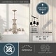 preview thumbnail 4 of 4, Standford 6L Antique Brass Chandelier with Down Light and Switch - 26-in W x 18-in H x 26-in D