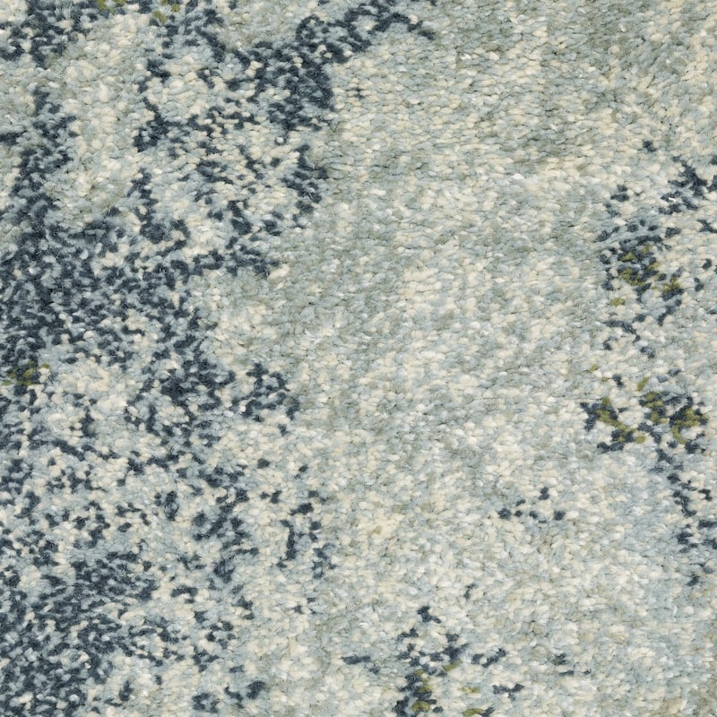 Style Haven Bassel Contemporary Abstract Blue/ Green Indoor Area Rug
