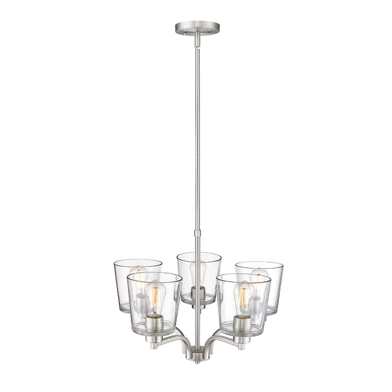 Millennium Lighting Evalon Chandelier with Clear Glass Shades