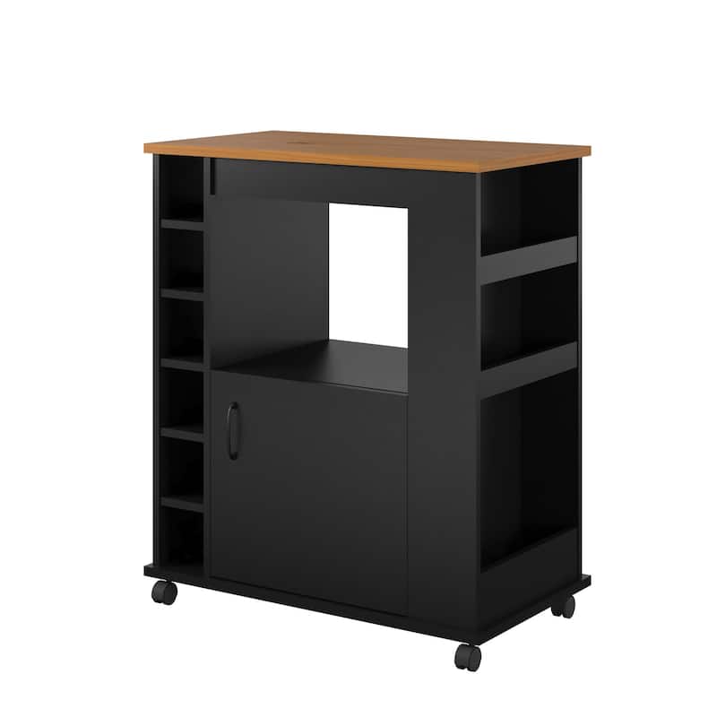 Avenue Greene Lakeview Kitchen Cart - Kitchen Cart - Wood - Black
