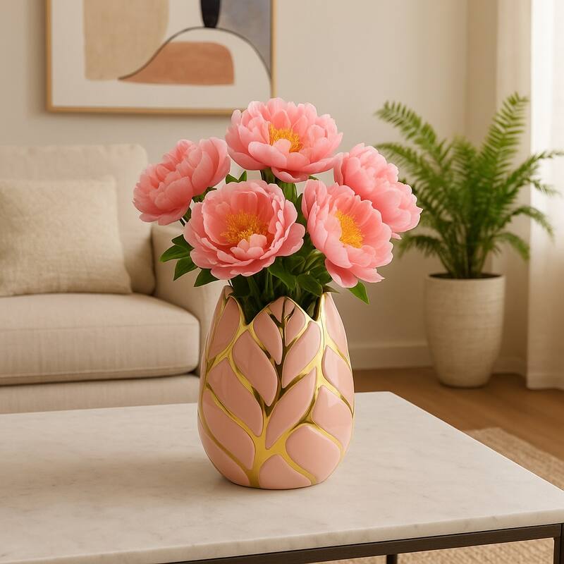Stoneware Ceramic Vase Durable Artisan Design and Stylish Display