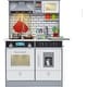 preview thumbnail 1 of 7, Lil' Jumbl Gray Wooden Kids Kitchen Playset, Small Kids Play Kitchen Set Grey