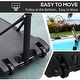 preview thumbnail 7 of 13, Aosom Portable Swimming Pool Basketball Hoop, 30 Inch Backboard with a Telescoping Height & All-Weather Build