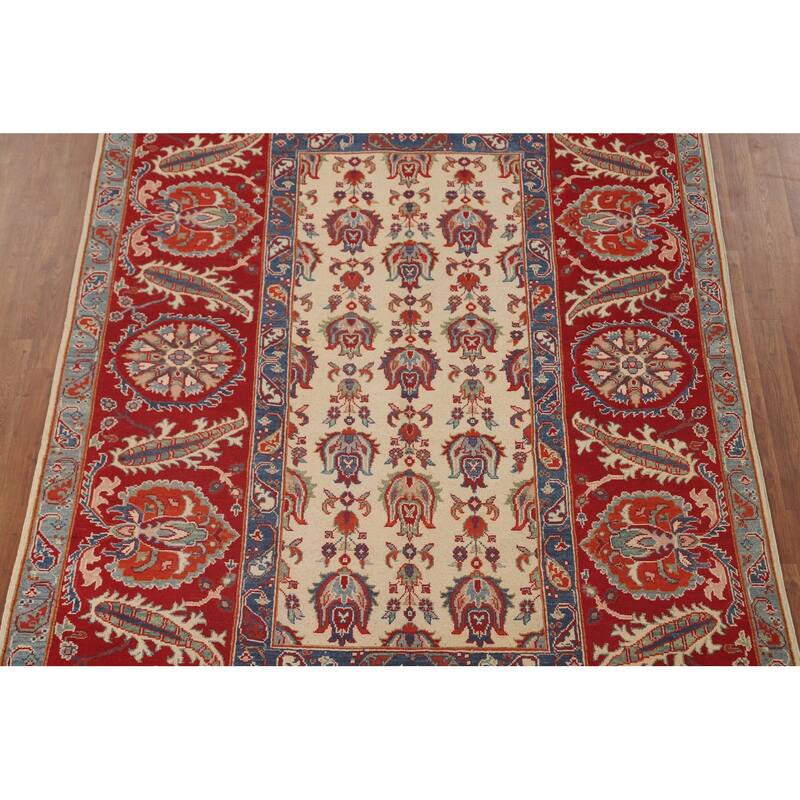 Kazak Oriental Area Rug Handmade Wool Carpet - 6'2" x 9'1"