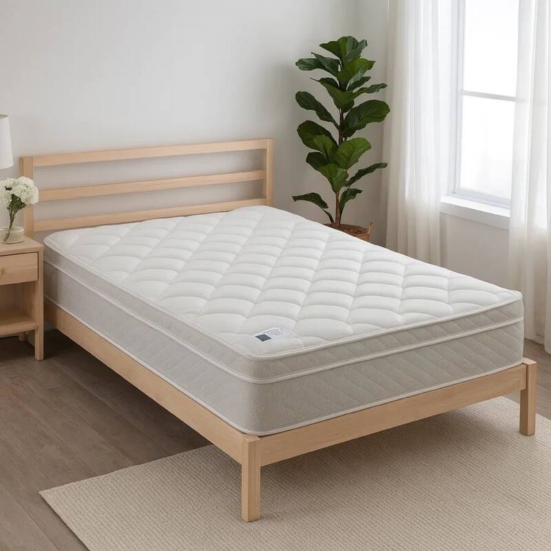 Lim 9 Inch Soft Bonnell Coil California King Mattress with Euro Top, Foam