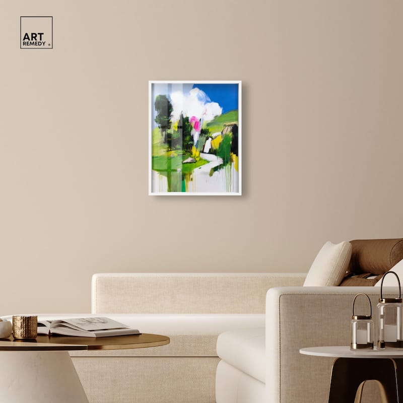 Swiss Fields Shadowbox by Art Remedy