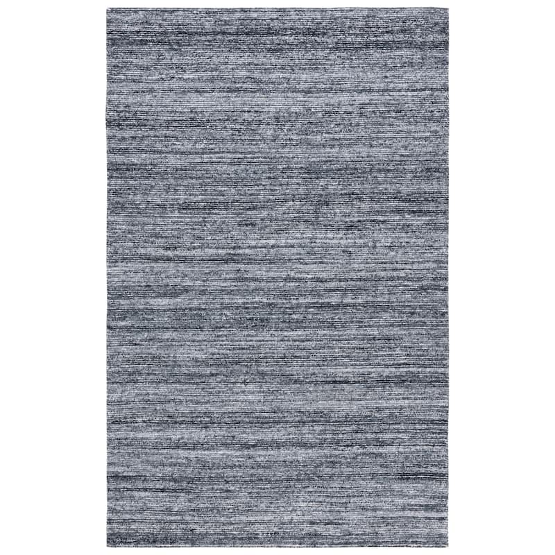SAFAVIEH Handmade Mirage Adelie Modern Rug - 6' Square - Dark Grey/Ivory