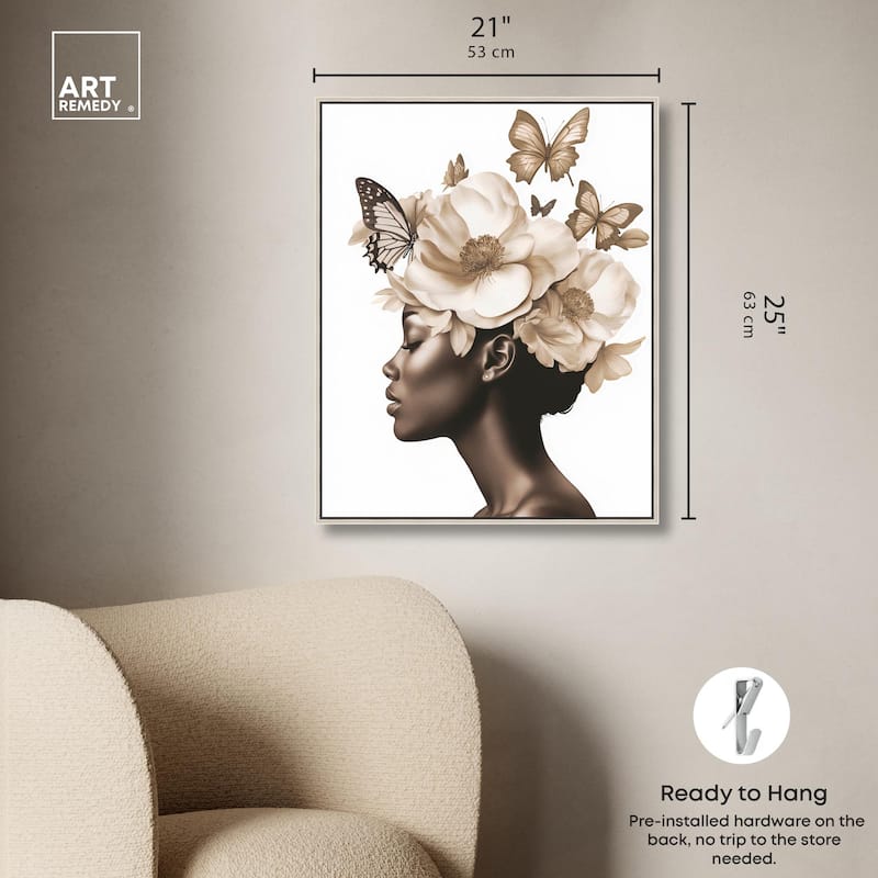 In Her Thoughts I Canvas by Art Remedy