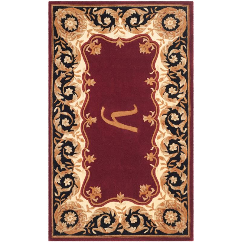 SAFAVIEH Handmade Naples Bojka Traditional Oriental Wool Rug - 3' x 5' - Maroon Y - Rectangle