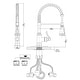 preview thumbnail 9 of 36, Single Handle Kitchen Sink Faucet With Pull Down Sprayer Commercial Kitchen Faucet One Hole Spring High Arc Gooseneck Bar Faucet