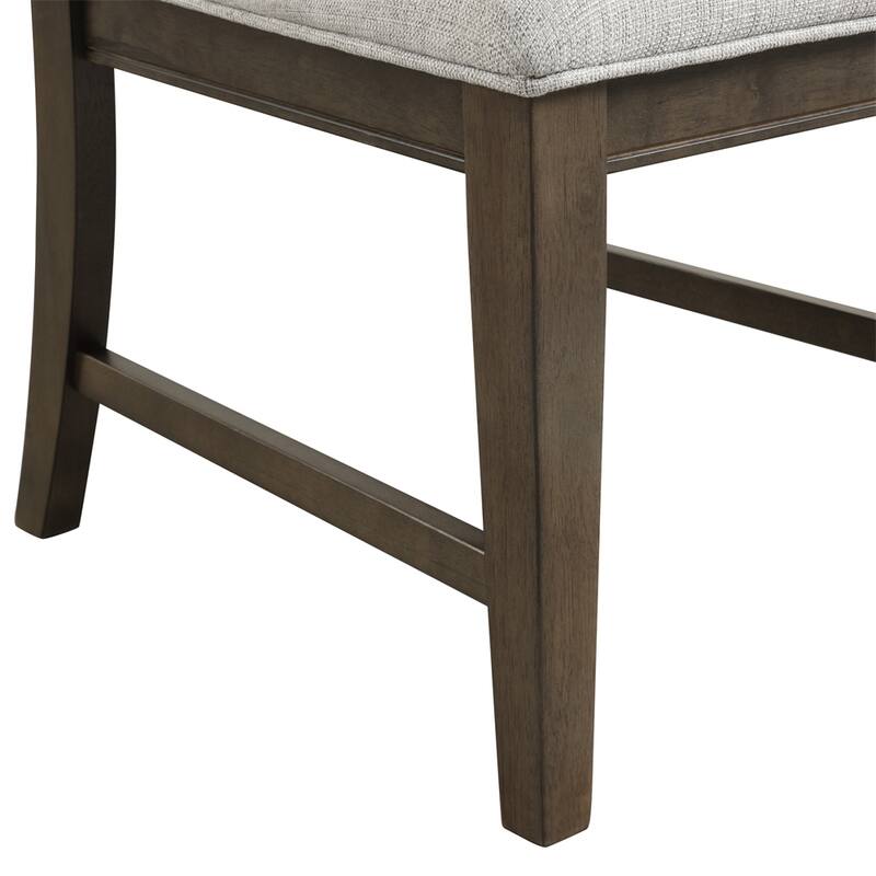 Solid Wood Upholstered Dining Chairs,Set of 2