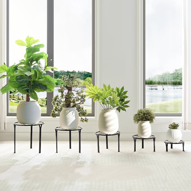 5-Pieces Metal Plant Stand for Indoor Plants(Set of 5)