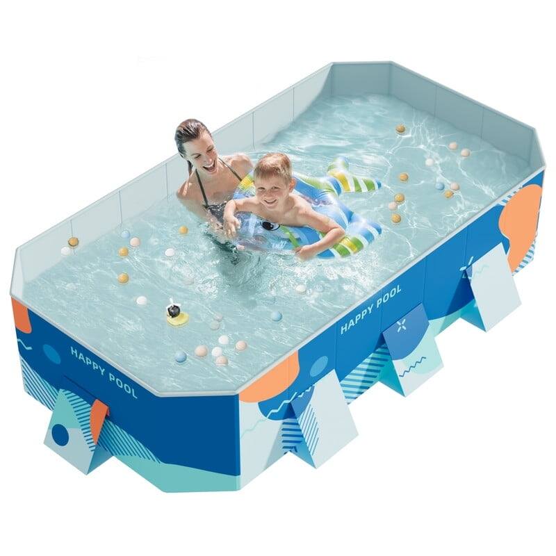 Homall Foldable Above Ground Swimming Pool Portable Outdoor Inflatable-free Pools