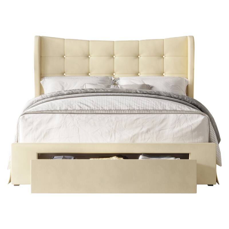 Bennett Tufted Upholstered Storage Panel Bed