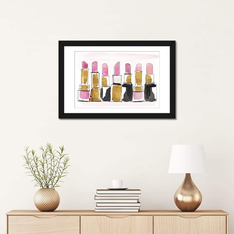 iCanvas "Watercolor Lipsticks" by Lanie Loreth