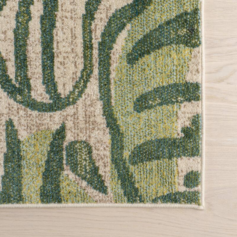 Nuloom Cali Abstract Leaves Area Rug
