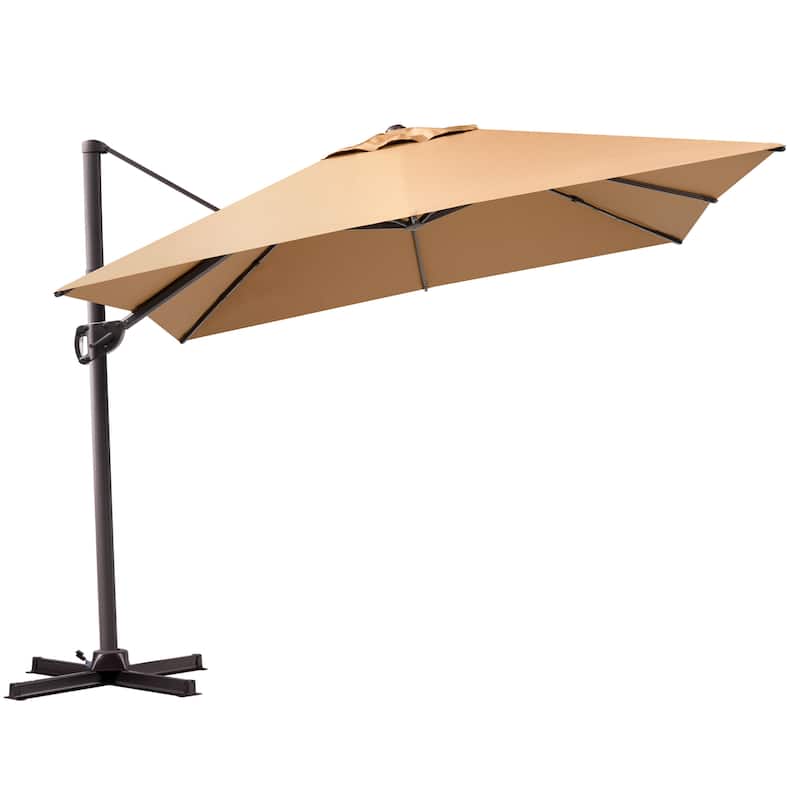 Outdoor Patio Umbrella 9 FT x 11 FT Cantilever-Offset Umbrella