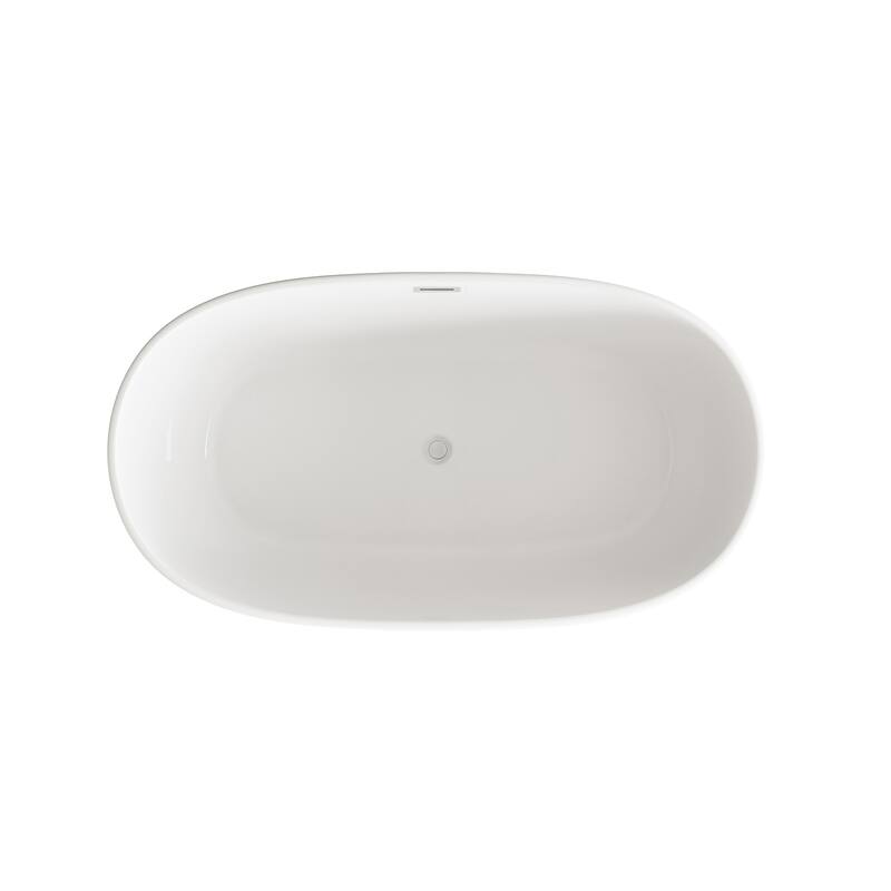 Adler Soaking Bathtub in Glossy White