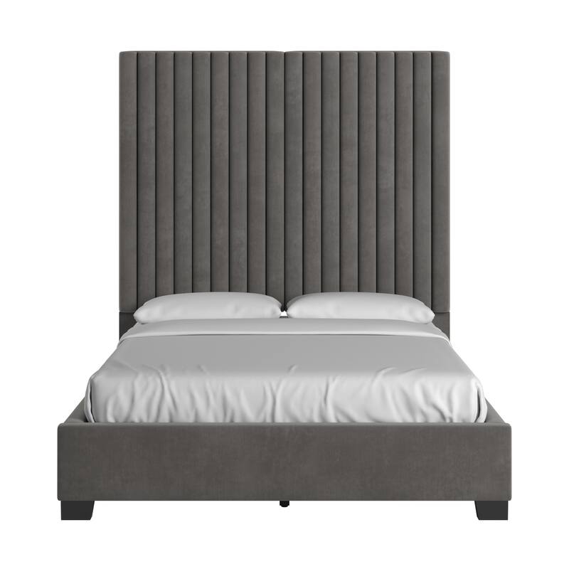 Aart Tufted Solid Wood and Upholstered Platform Bed by iNSPIRE Q Bold