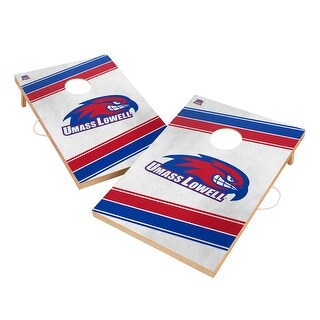 Massachusetts Lowell River Hawks Regulation 2x4 Cornhole Set